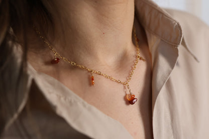 Collier charms en or laminé (gold filled)