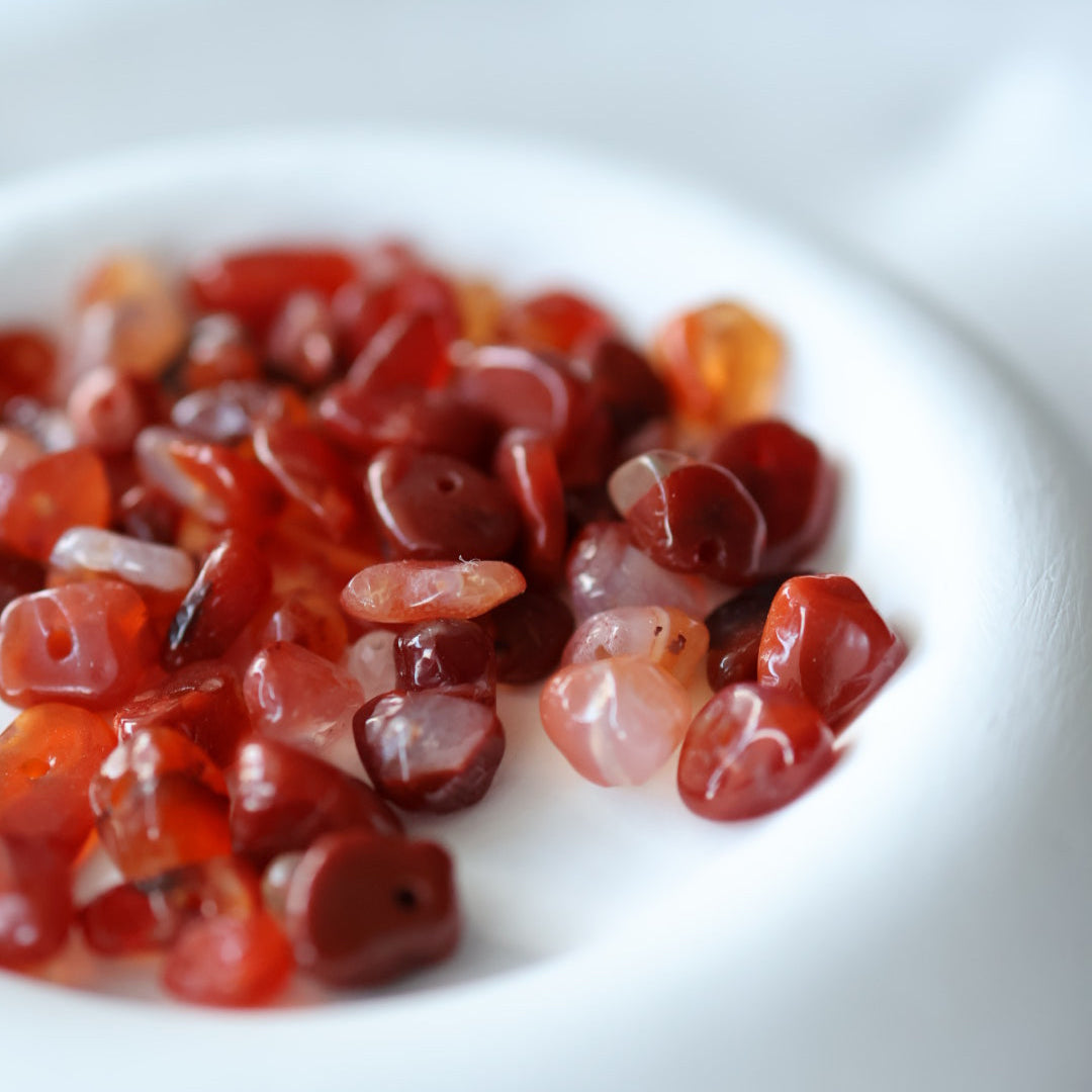 Perles de cornaline